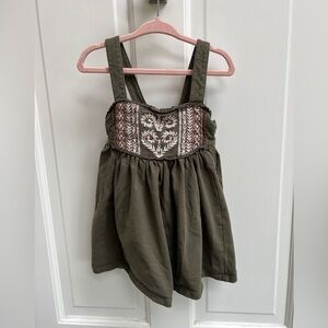 TJX Europe 24M Green, White, and Pink Flowy Girls Tank Top Blouse